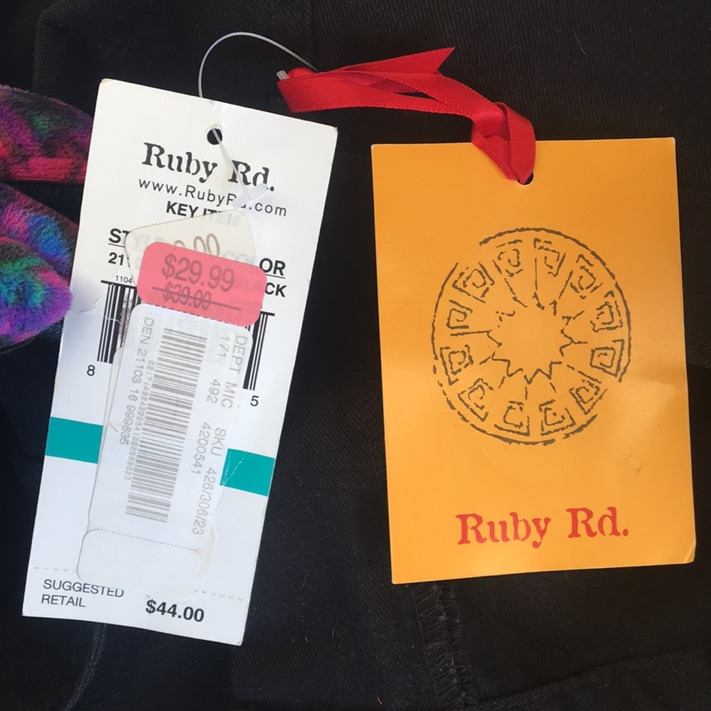 Ruby Rd. Pants Black 16 - Picture 5 of 5
